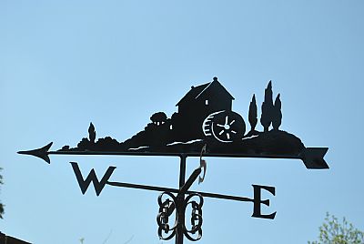 Watermill weathervane